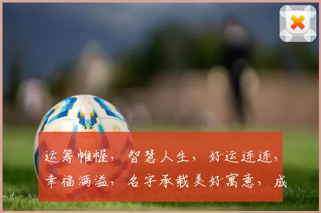 运筹帷幄，智慧人生，好运连连，幸福满溢，名字承载美好寓意，成就非凡人生